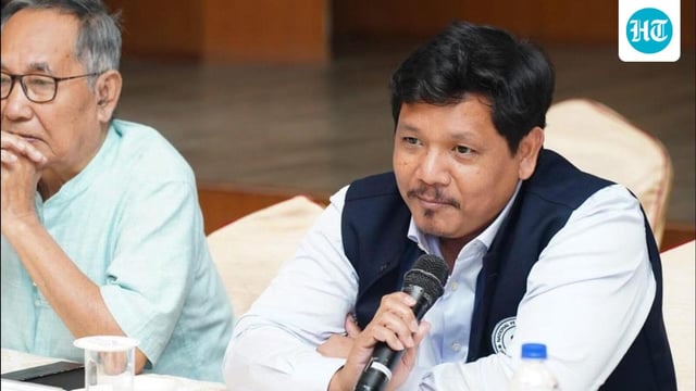 In a post on X, Sangma said he held consultations with various organisations in Imphal. (X/SangmaConrad)