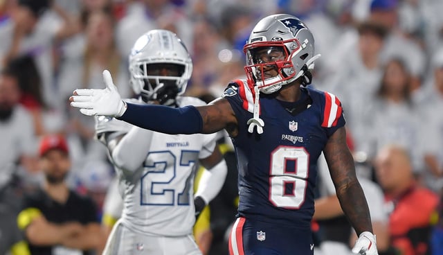 Stefon Diggs during the Patriots' win over the Bills.