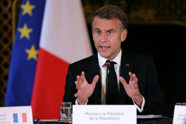 Macron described the settlements as an existential threat to a Palestinian state