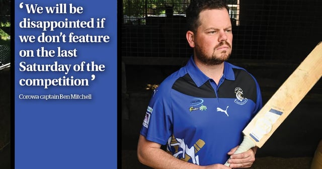 Corowa skipper Ben Mitchell feels Corowa will have underachieved if they don't make the grand final. File picture
