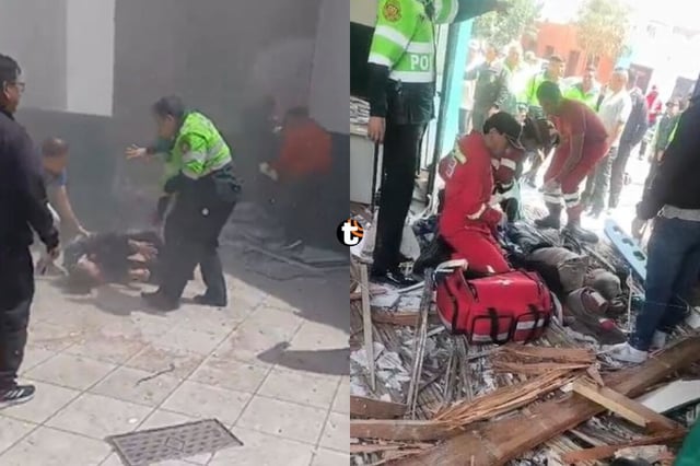 Derrumbe en comisaría de Surquillo dejó tres policías heridos