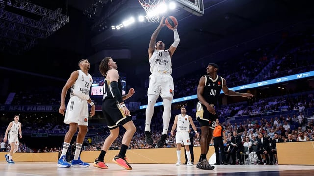 El Real Madrid de Campazzo sumó la segunda victoria seguida en la Euroliga. (Prensa Real Madrid)