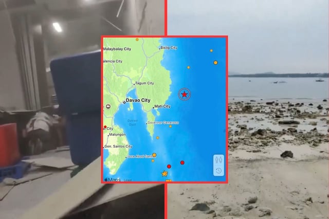 Un terremoto de magnitud 7.4 golpeó este viernes la costa sureste de Filipinas, generando una alerta de tsunami. | Crédito: captura en X