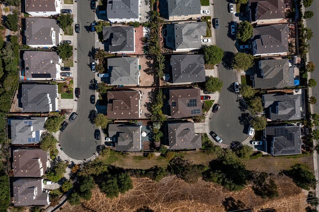 Homes in Hercules, California, US, on Wednesday, Aug. 16, 2023.
