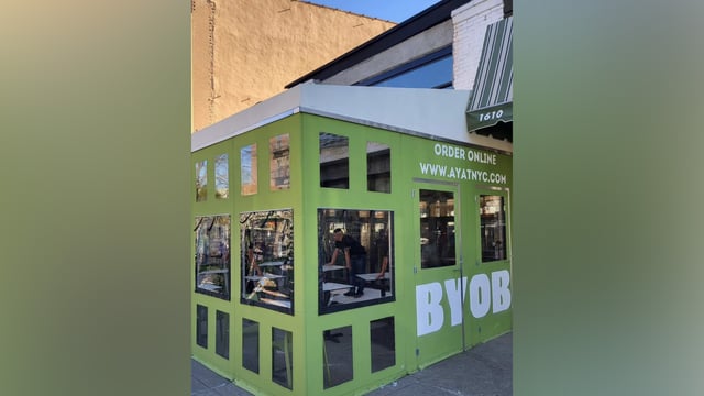 Ayat, a Palestinian restaurant in New York City, has been criticized for using the controversial phrase, "From the river to the sea," on its menu.