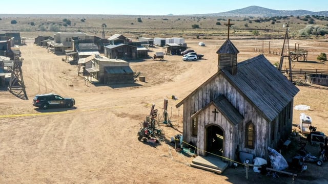 The set of "Rust" at Bonanza Creek Ranch near Santa Fe, N.M.