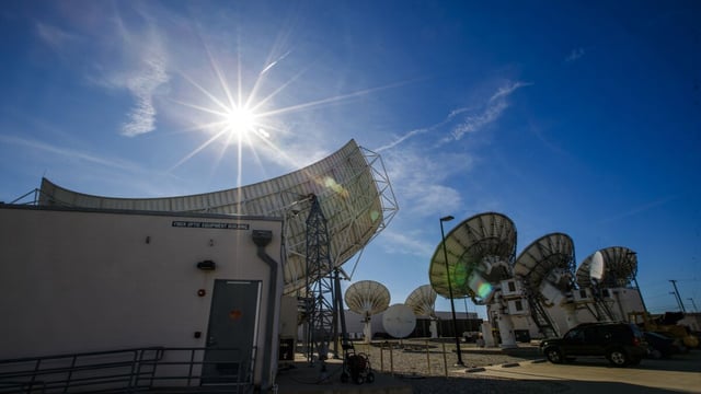 CULVER CITY, CALIF. -- FRIDAY, JANUARY 31, 2020: A view of DirecTV satellite dishes at AT&T Los Angeles Broadcast Center in Culver City, Calif., on Jan. 31, 2020. The satellite TV business is owned by AT&T.(Allen J. Schaben / Los Angeles Times)