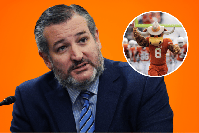 Ted Cruz, Texas Rangers mascot