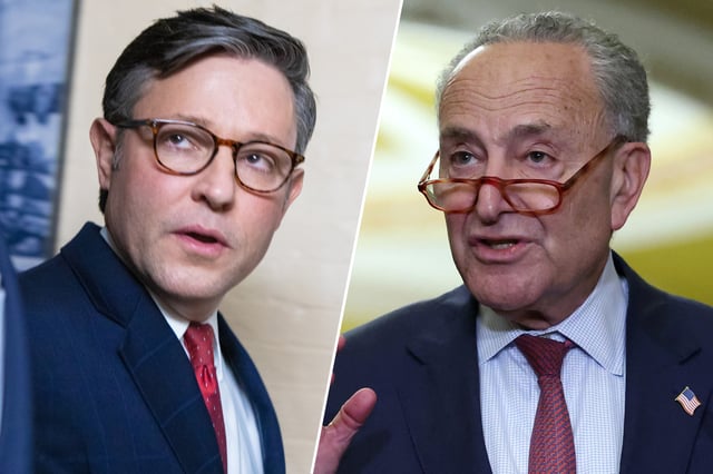 House Speaker Mike Johnson, Senate Majority Leader Chuck Schumer