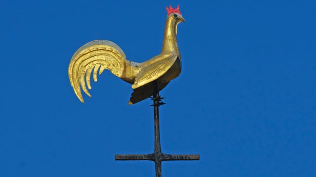 A golden weathercock