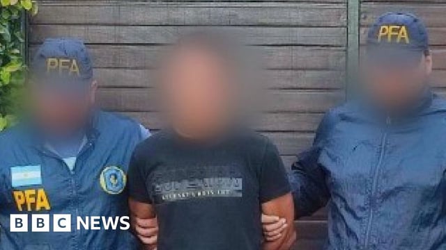Photo released by Argentina's security ministery