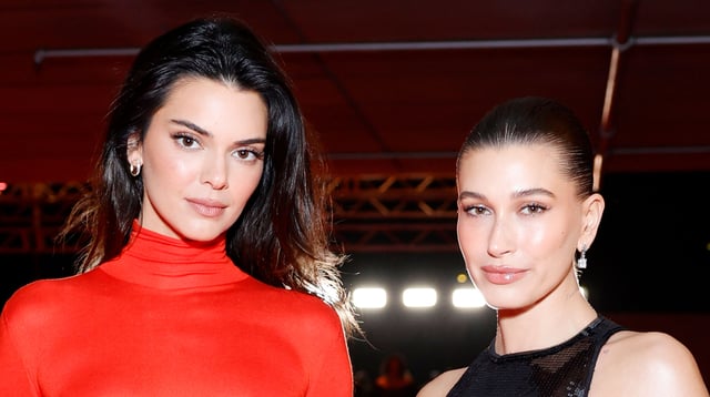 Kendall Jenner and Hailey Bieber attend the Academy Museum of Motion Pictures 3rd Annual Gala Presented by Rolex at Academy Museum of Motion Pictures on December 03, 2023 in Los Angeles, California.