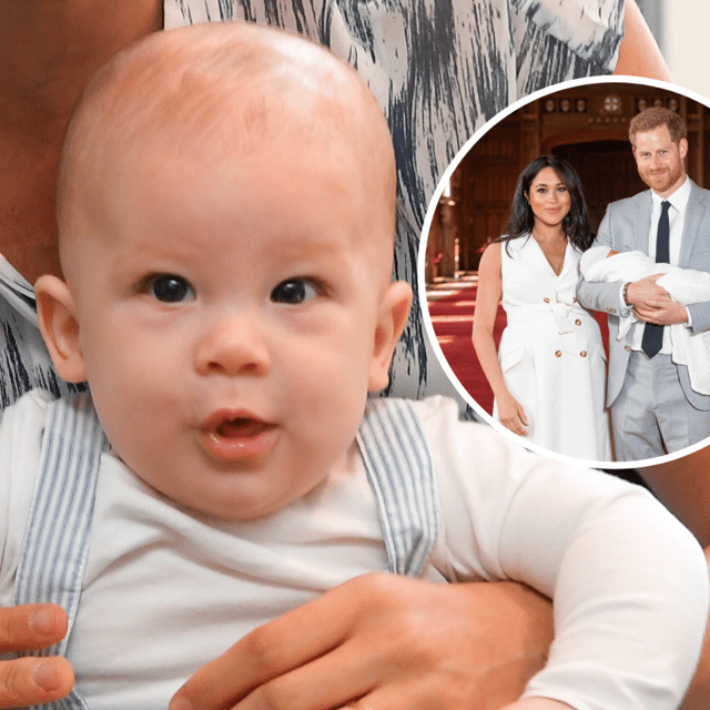 Prince Archie photographed in South Africa, September 25, 2019. And (inset) with parents, the Duke and Duchess of Sussex at Windsor Castle, May 8, 2019. The prince was described as an "abomination" by two podcast hosts who have been jailed for committing offences against the Terrorism Act 2006 in Britain.