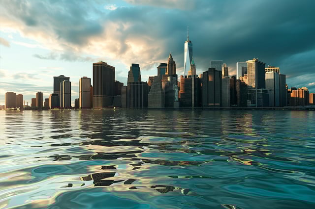 New York City Sinking Flooding Concept Art