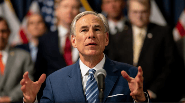 Texas Gov. Greg Abbott speaks during a news conference at the Texas State Capitol on June 8, 2023 in Austin. (Brandon Bell/Getty Images)
