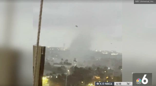 A tornado ripped through Fort Lauderdale, Florida, on January 6, 2024.