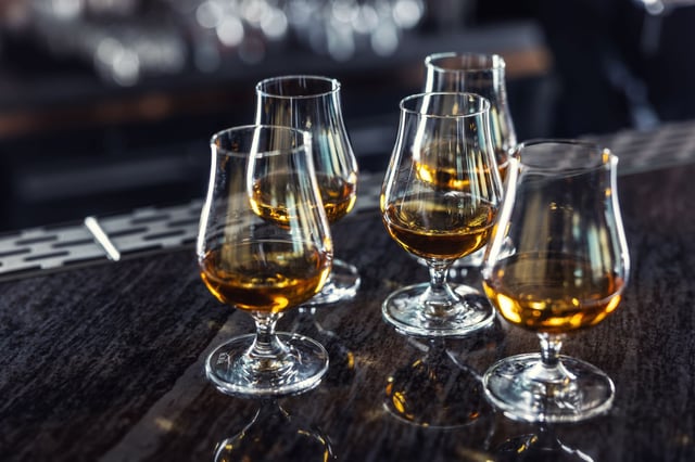 Glasses of brandy