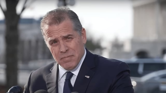Hunter Biden gives address in front of Capitol