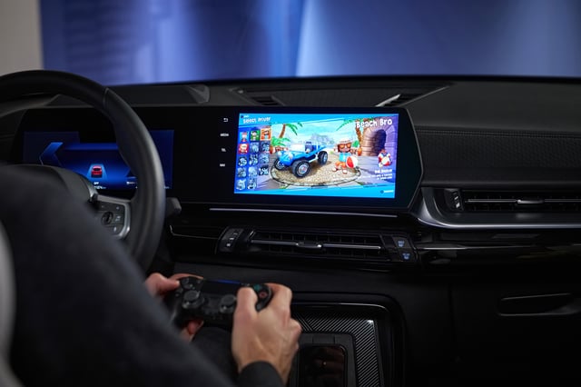 BMW in-car gaming