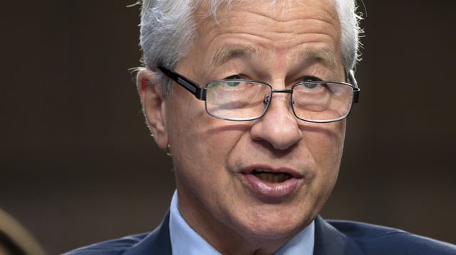 JPMorgan Chase & Company Chairman and CEO Jamie Dimon testifies at a Senate Banking Committee annual Wall Street oversight hearing, Sept. 22, 2022, on Capitol Hill in Washington. (AP Photo/Jacquelyn Martin)
