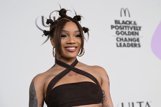 GloRilla attends the BET Hip-Hop Awards 2023 on October 03, 2023 in Atlanta, Georgia.