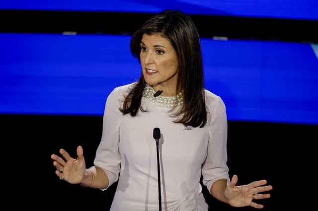 Nikki Haley speaks in Iowa