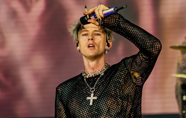 Machine Gun Kelly performs at Ruisrock Festival 2023 at Ruissalo Island on July 9, 2023 in Turku, Finland. CREDIT: Venla Shalin/Redferns/Getty Images