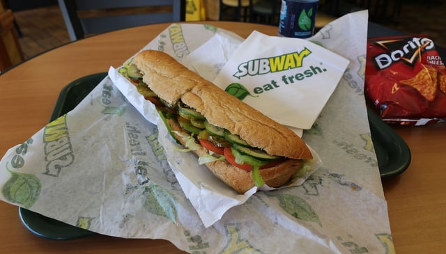 Subway sandwich