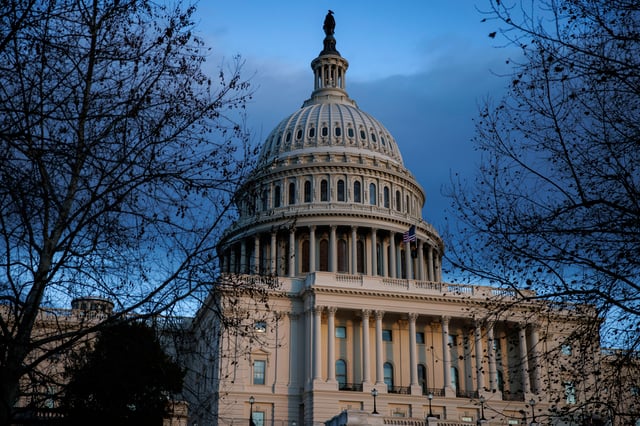 The U.S. Capitol Building is seen on January 10, 2024 in Washington, DC.