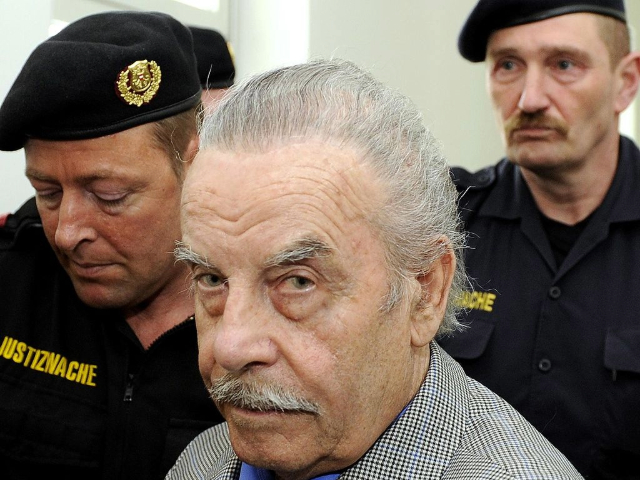 ST. POELTEN, AUSTRIA - MARCH 19: (EDITORIAL USE ONLY) In this handout picture Josef Fritzl is seen during day four of his trial at the country court of St. Poelten on March 19, 2009 in St. Poelten, Austria. The 73-year-old Austrian is on trial for murder, rape and incest after allegedly imprisoning his daughter in a cellar for 24 years and fathering seven children with her. (Photo Handout by APA via Getty Images)