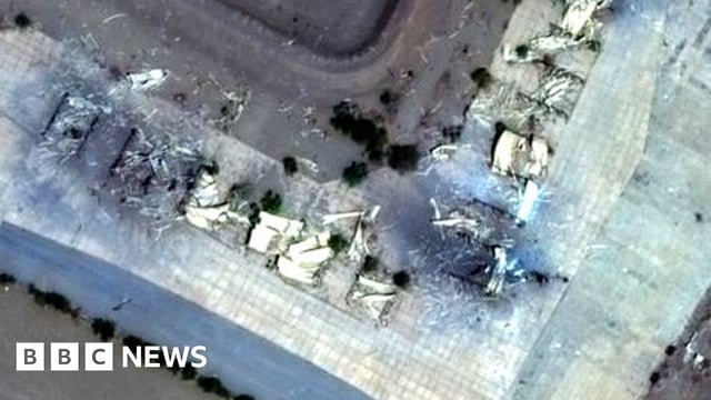 sat pic of destroyed shelters, Hudaydah
