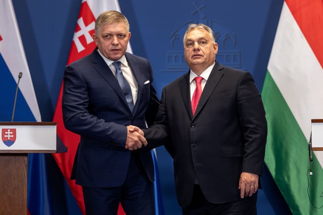 Robert Fico and Viktor Orban in Budapest