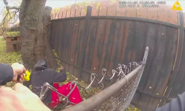 The teen is shown getting tased by the officers in body cam footage