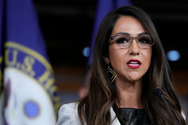 Rep. Lauren Boebert, R-Colo., a member of the House Freedom Caucus, speaks during a news conference, July 14, 2023, on Capitol Hill in Washington. There is an ongoing investigation into an apparent altercation between Rep. Lauren Boebert and her ex-husband Jayson Boebert at a restaurant, police in Silt, Colo., confirmed on Sunday, Jan. 7, 2024. (AP Photo/Patrick Semansky, File)