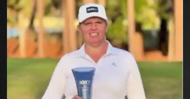 Transgender golfer Hailey Davidson hopes to win a spot on the LPGA Tour. (@CollinRugg / X screen shot)