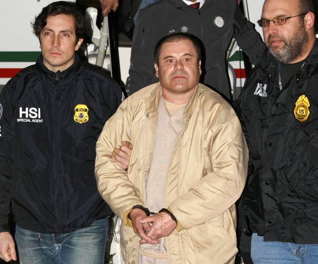 Guzman in custody in the U.S.