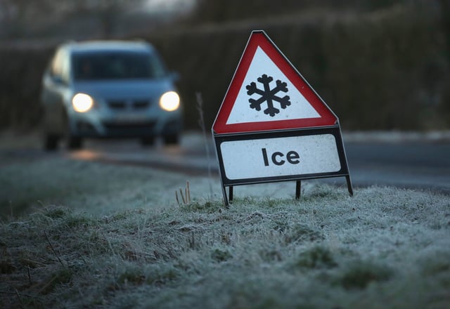 Fire Truck Loses Control on Icy Roads