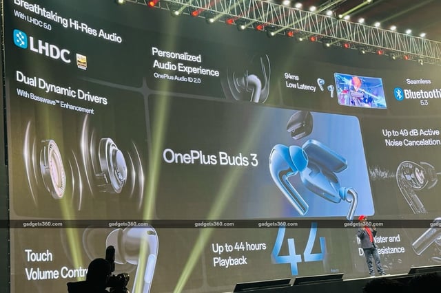 OnePlus Buds 3 (pictured) in the Splendid Blue colourway