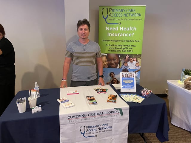 Denis Karenkin, a navigator with Covering Central Florida, helped Sunshine State residents sign up for Affordable Care Act policies during open enrollment.