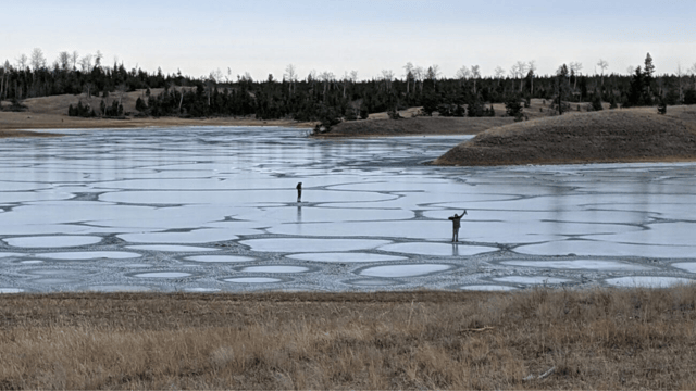 Lake Chance in canada a soda lake that could represent Darwin's 'warm little ponds' where life on Earth got started