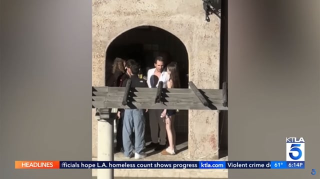 Squatters have taken over a Beverly Hills house and throwing wild parties.