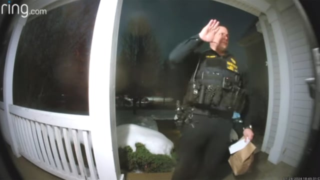 This DoorDashing Deputy delivered the order of a driver who was arrested during a traffic stop.