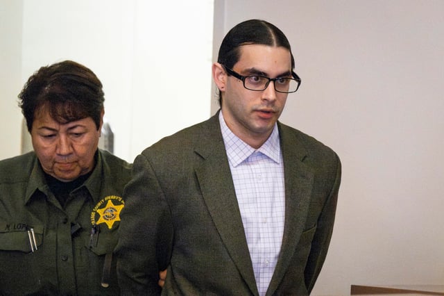Marcus Eriz during court proceedings in Santa Ana, Calif., on Thursday, January 25, 2024. 