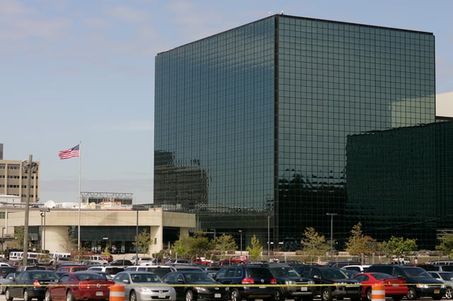 An exterior view of the National Security Agency (NSA) in Fort Meade, Maryland. (Photo by Brooks Kraft LLC/Corbis via Getty Images)
