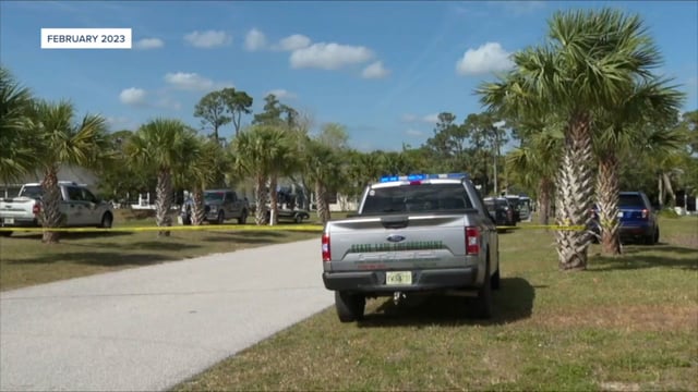 Law enforcement on the scene of an alligator attack that killed Gloria Serge in 2023.