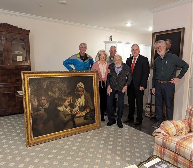 The FBI returned the painting to the family of Earl Leroy Wood earlier this month.