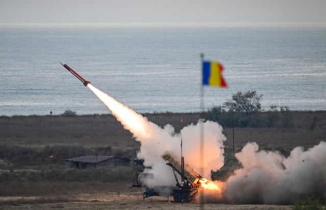 Romanian Patriot SAM firing in November 2023