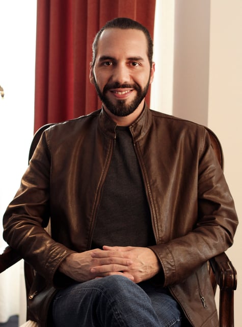 Nayib Bukele after his election victory in 2019. File photo: AP