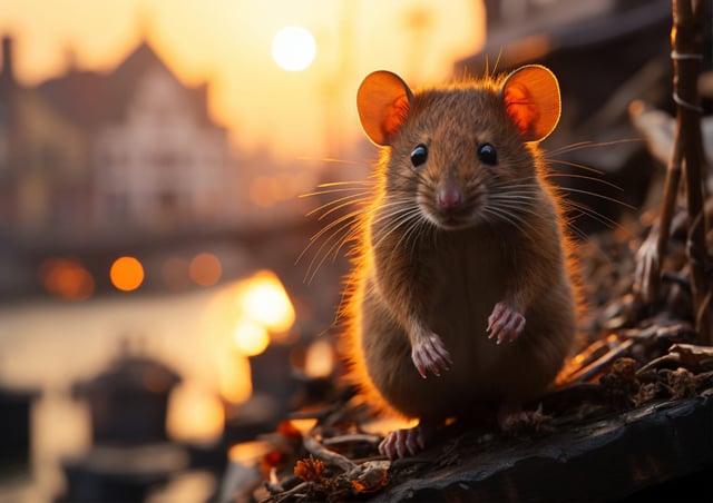 Wild mouse isolated