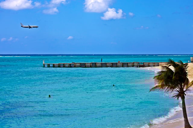 Caribbean sea at Montego Bay, Jamaica.